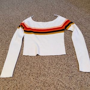 Cropped Sweater/ Long Sleeve